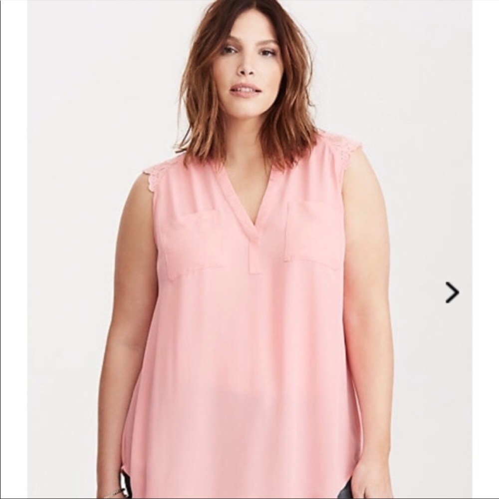 torrid lace inset tank top plus size 2x
